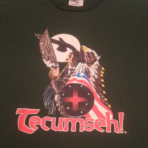 🦅🇺🇸🌌🌙 Tecumseh 🔥 💎 Shirt Youth Medium ✨ Native American 🌎 Eagle Moon ⭐ - Picture 8 of 8